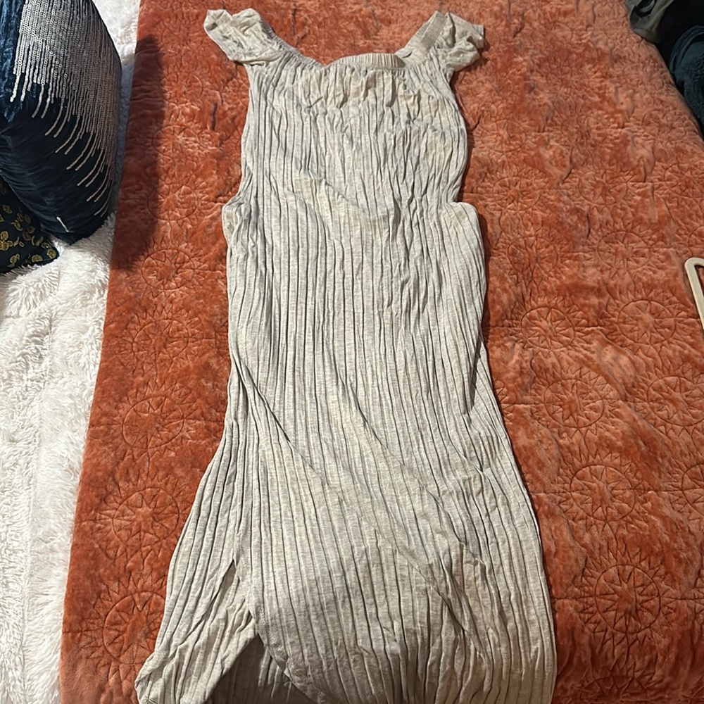 Like new cream maxi dress